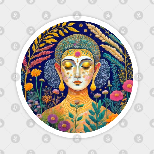 Buddha Magnet by SlieptsovaArt